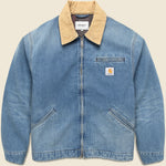 Blanket Lined OG Detroit Jacket - Blue Denim - Carhartt WIP - STAG Provisions - Outerwear - Coat / Jacket
