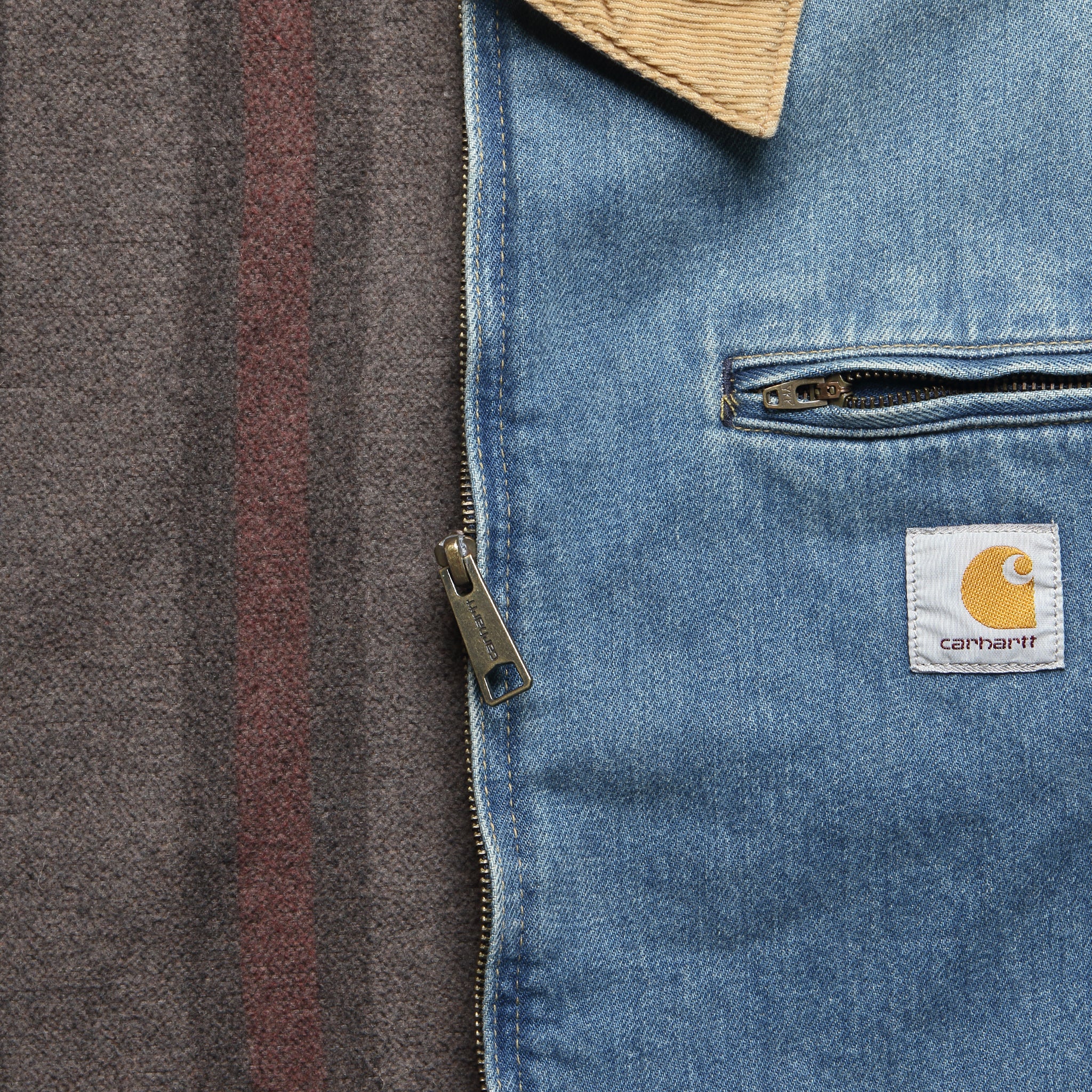 
                          Blanket Lined OG Detroit Jacket - Blue Denim - Carhartt WIP - STAG Provisions - Outerwear - Coat / Jacket
                        