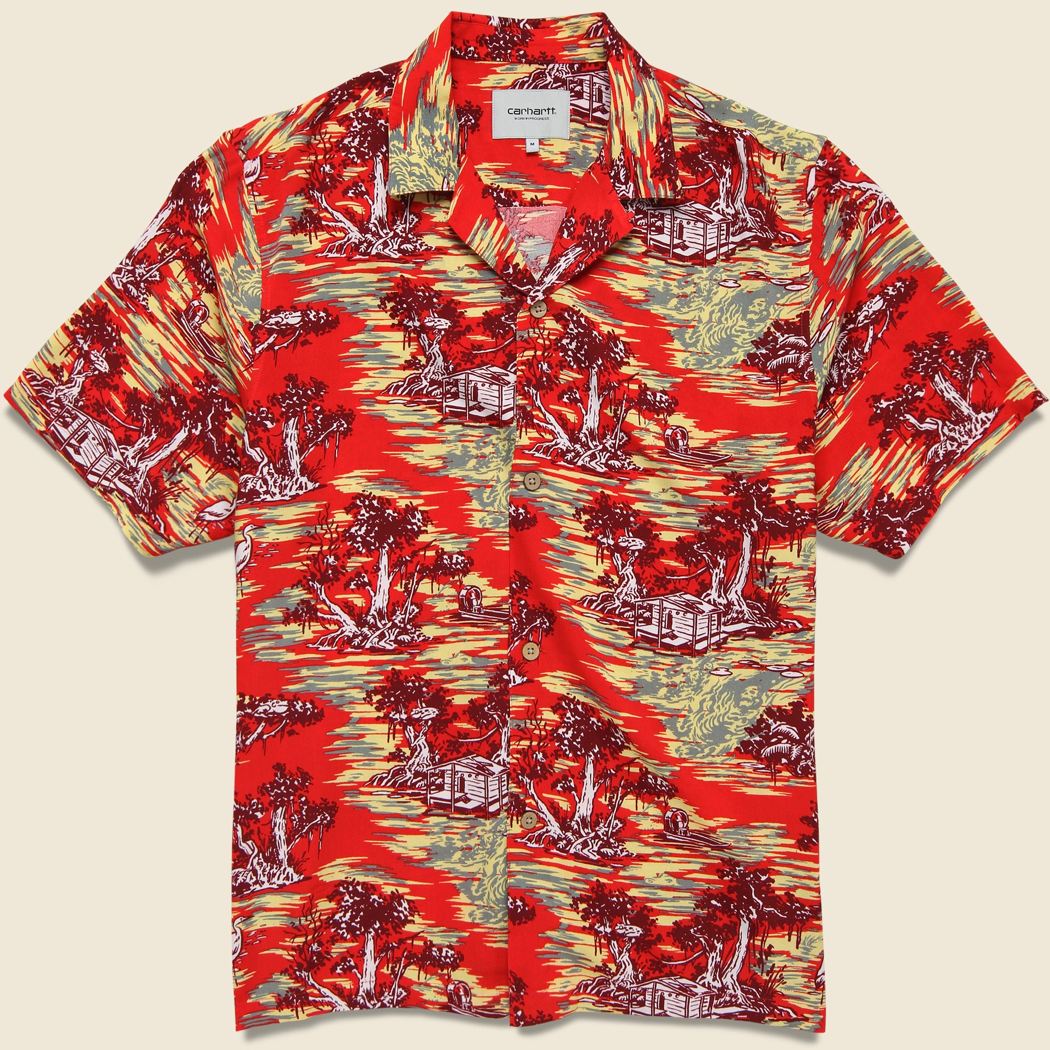 
                          Carhartt WIP Bayou Shirt - Red Sunset
                        