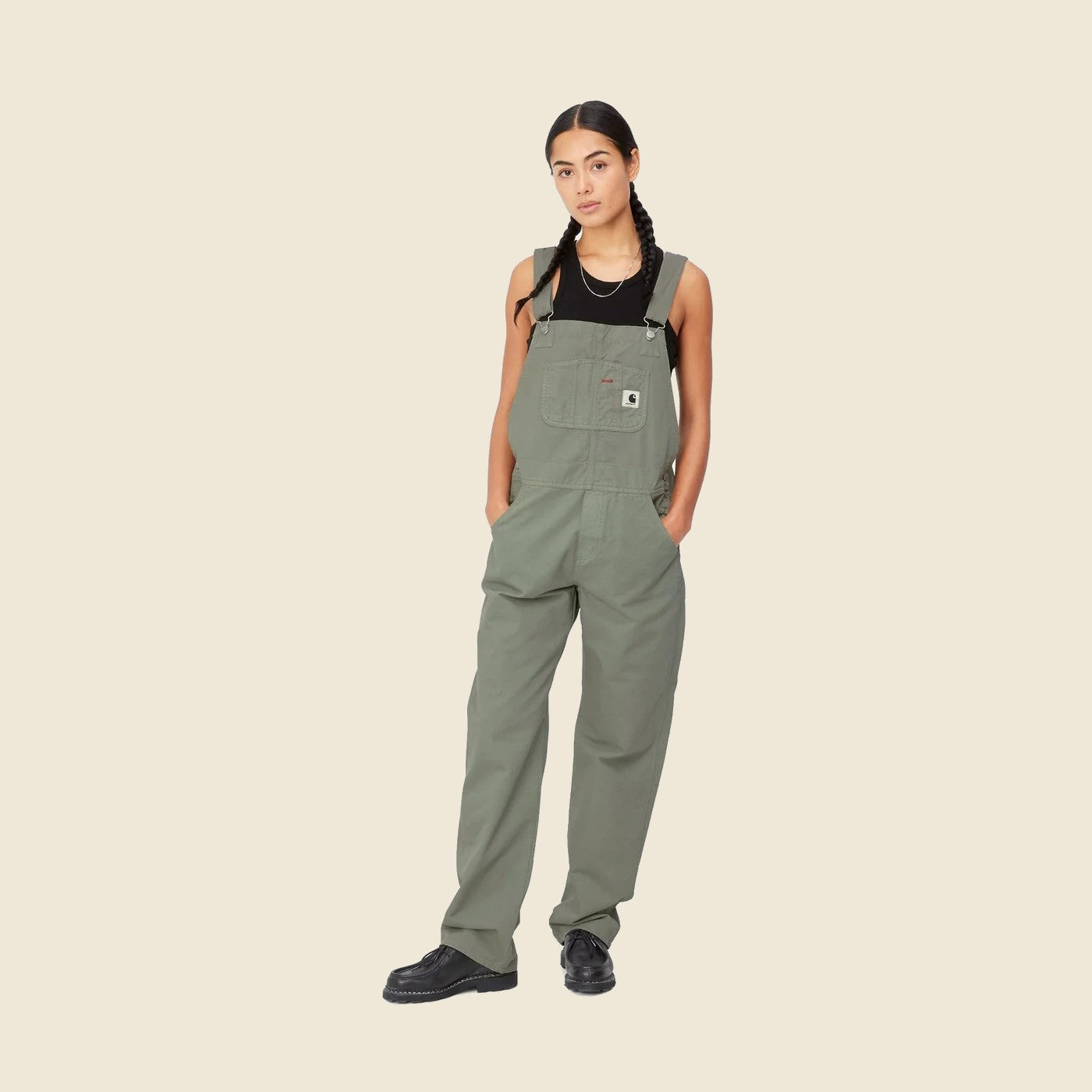 
                          Bib Overall Straight - Yucca - Carhartt WIP - STAG Provisions - W - Onepiece - Overalls
                        