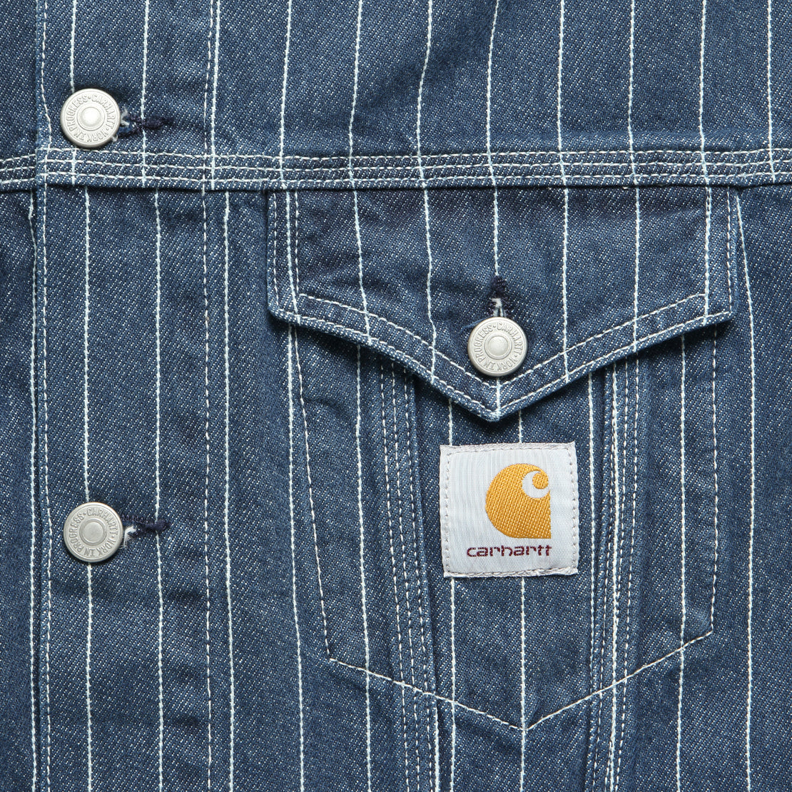 Orlean Jacket - Blue/White Orlean Stripe - Carhartt WIP - STAG Provisions - Outerwear - Coat / Jacket