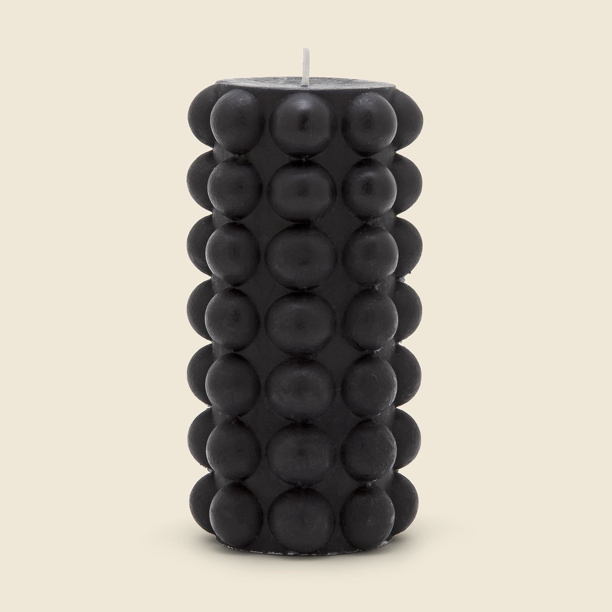 Tall Hobnail Pillar Candle - Black - Home - STAG Provisions - Home - Fragrance - Candle