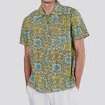 Floral Block Print Shirt - Olive - Kardo - STAG Provisions - Tops - S/S Woven - Floral
