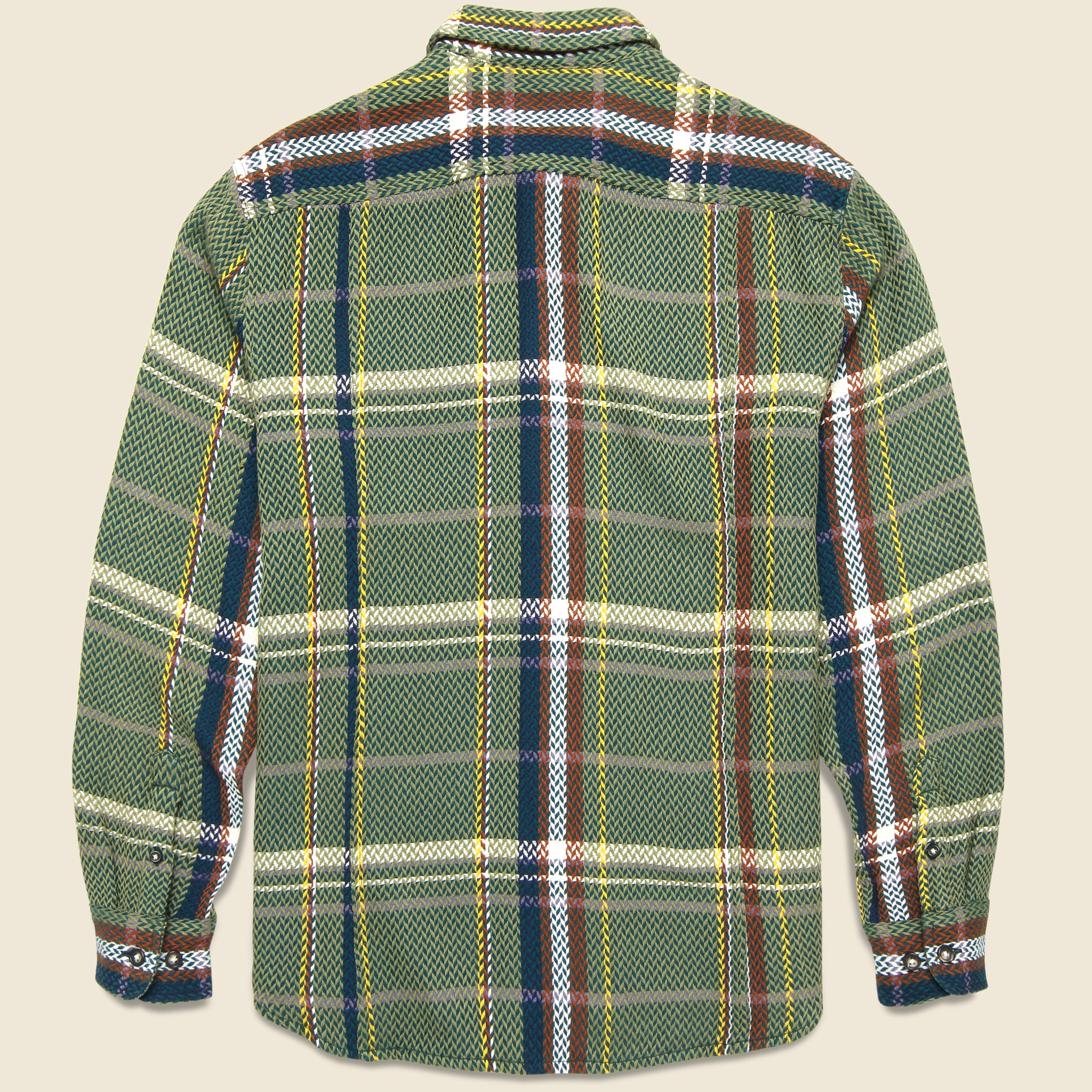 Cabin Acid Plaid Shirt - Green/Brown - Corridor - STAG Provisions - Tops - L/S Woven - Plaid