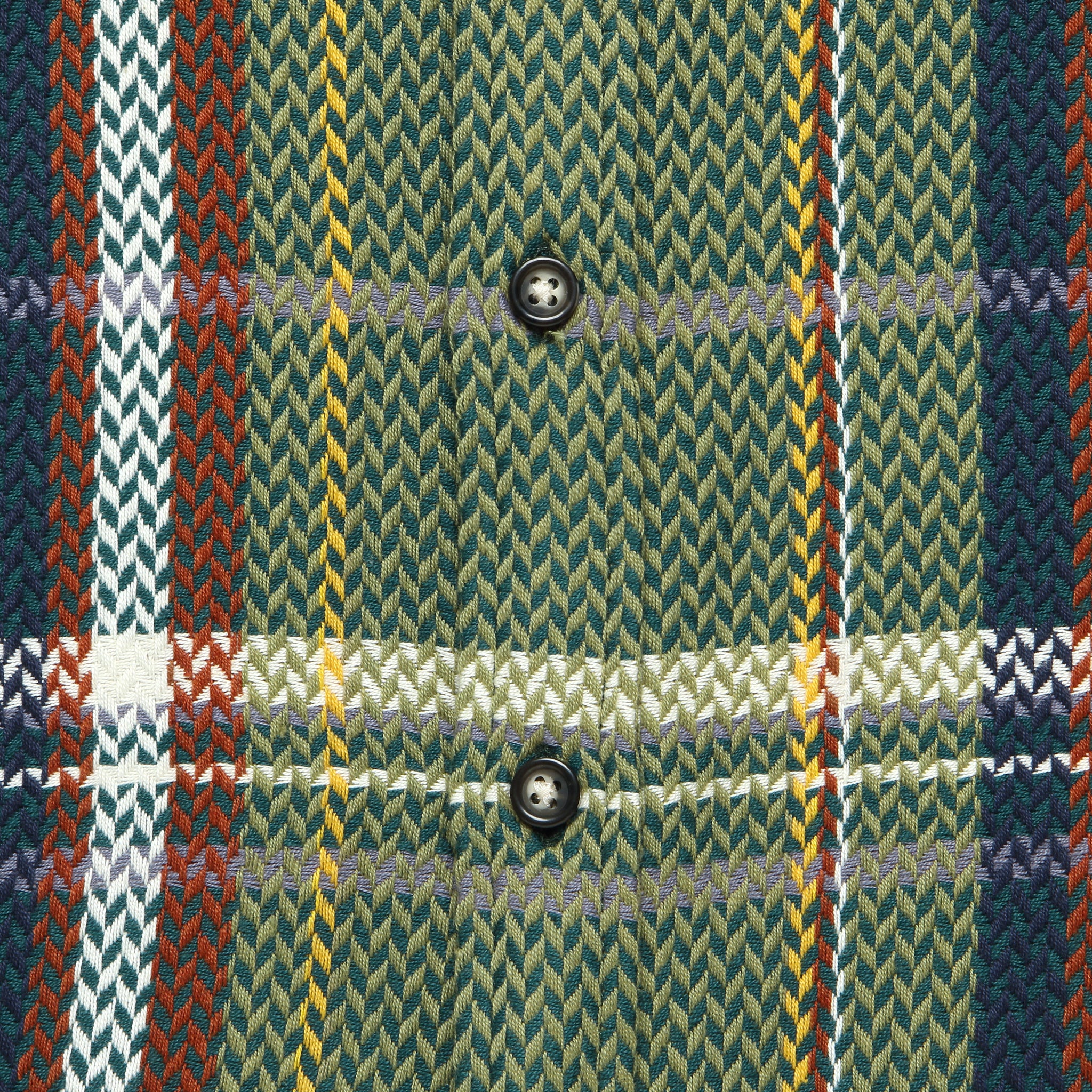Cabin Acid Plaid Shirt - Green/Brown - Corridor - STAG Provisions - Tops - L/S Woven - Plaid