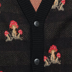 Mushroom K12 Cardigan - Black - Corridor - STAG Provisions - Tops - Sweater
