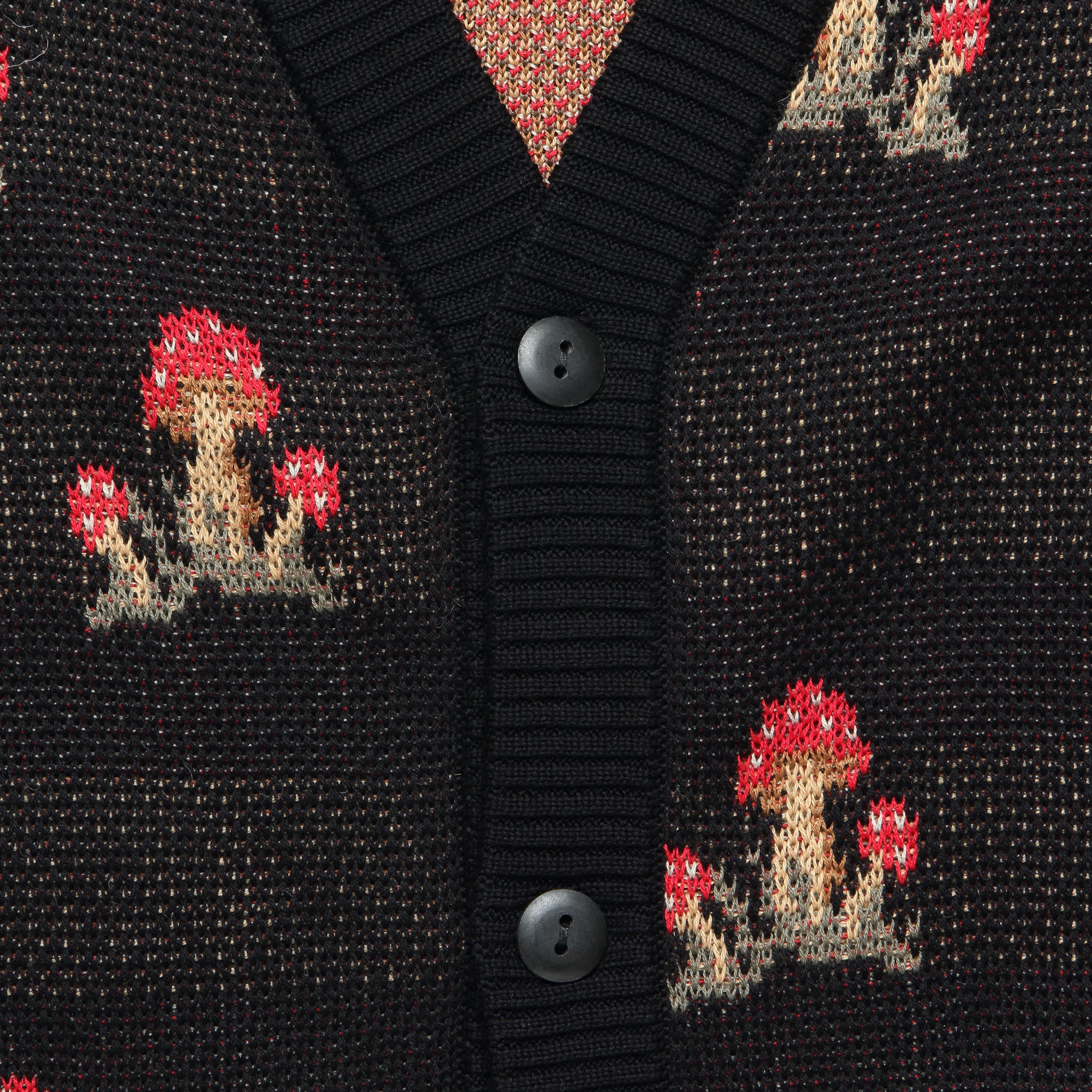 Mushroom K12 Cardigan - Black - Corridor - STAG Provisions - Tops - Sweater
