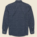 Japanese Dot Shirt - Blue/Cor Men - Corridor - STAG Provisions - Tops - L/S Woven - Other Pattern