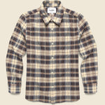 Dobby Weave Shirt - Brown - Corridor - STAG Provisions - Tops - L/S Woven - Plaid