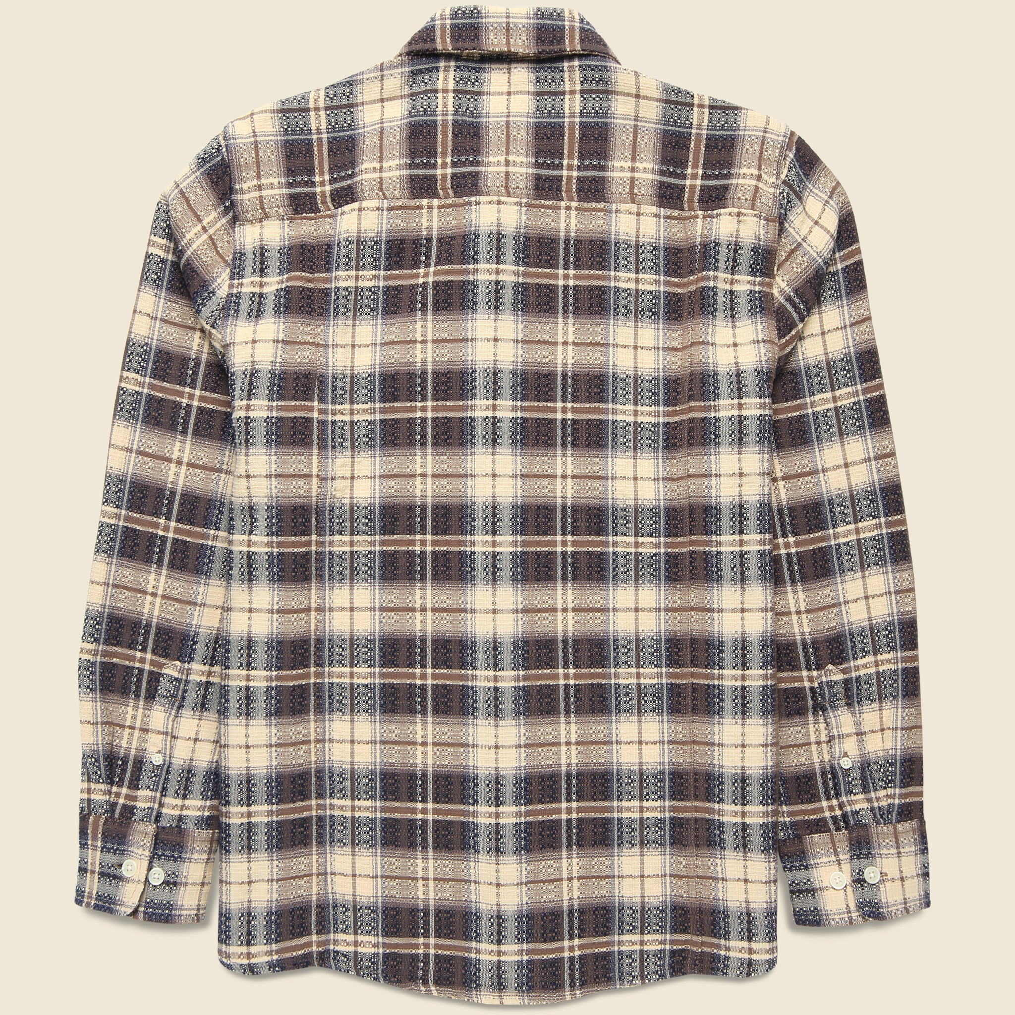 
                          Dobby Weave Shirt - Brown - Corridor - STAG Provisions - Tops - L/S Woven - Plaid
                        