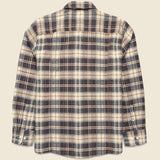 Dobby Weave Shirt - Brown - Corridor - STAG Provisions - Tops - L/S Woven - Plaid