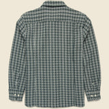 Reverse Tweed Snow Check Shirt - Green - Corridor - STAG Provisions - Tops - L/S Woven - Plaid