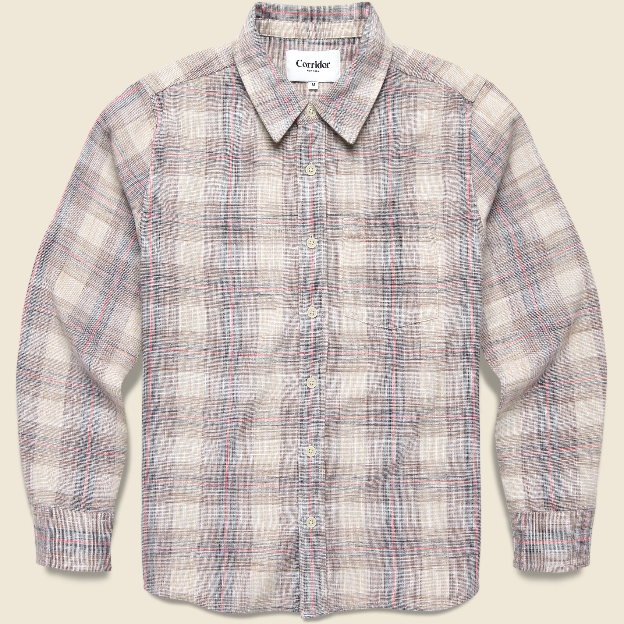 Rosewood Plaid Shirt - Natural