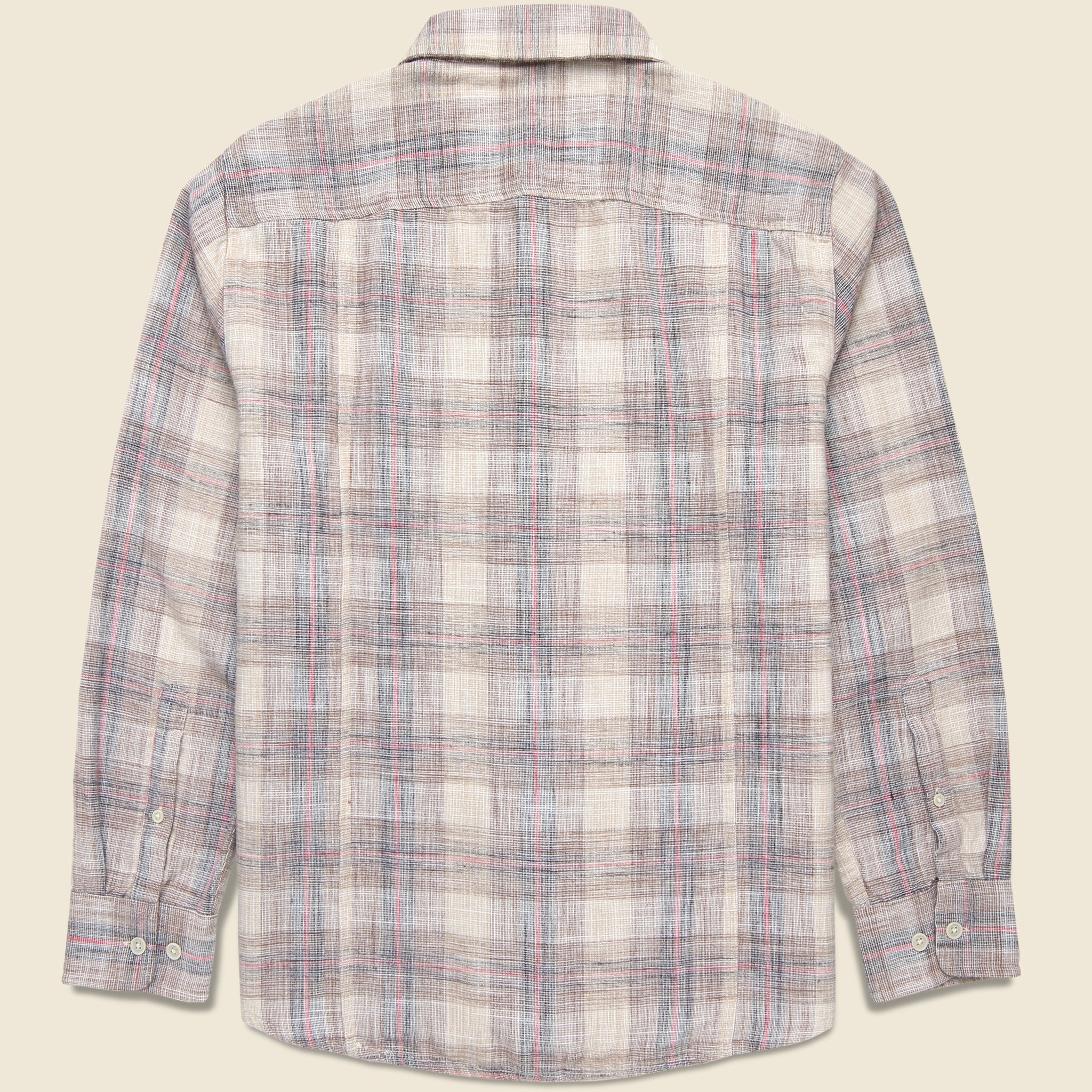 
                          Rosewood Plaid Shirt - Natural
                        