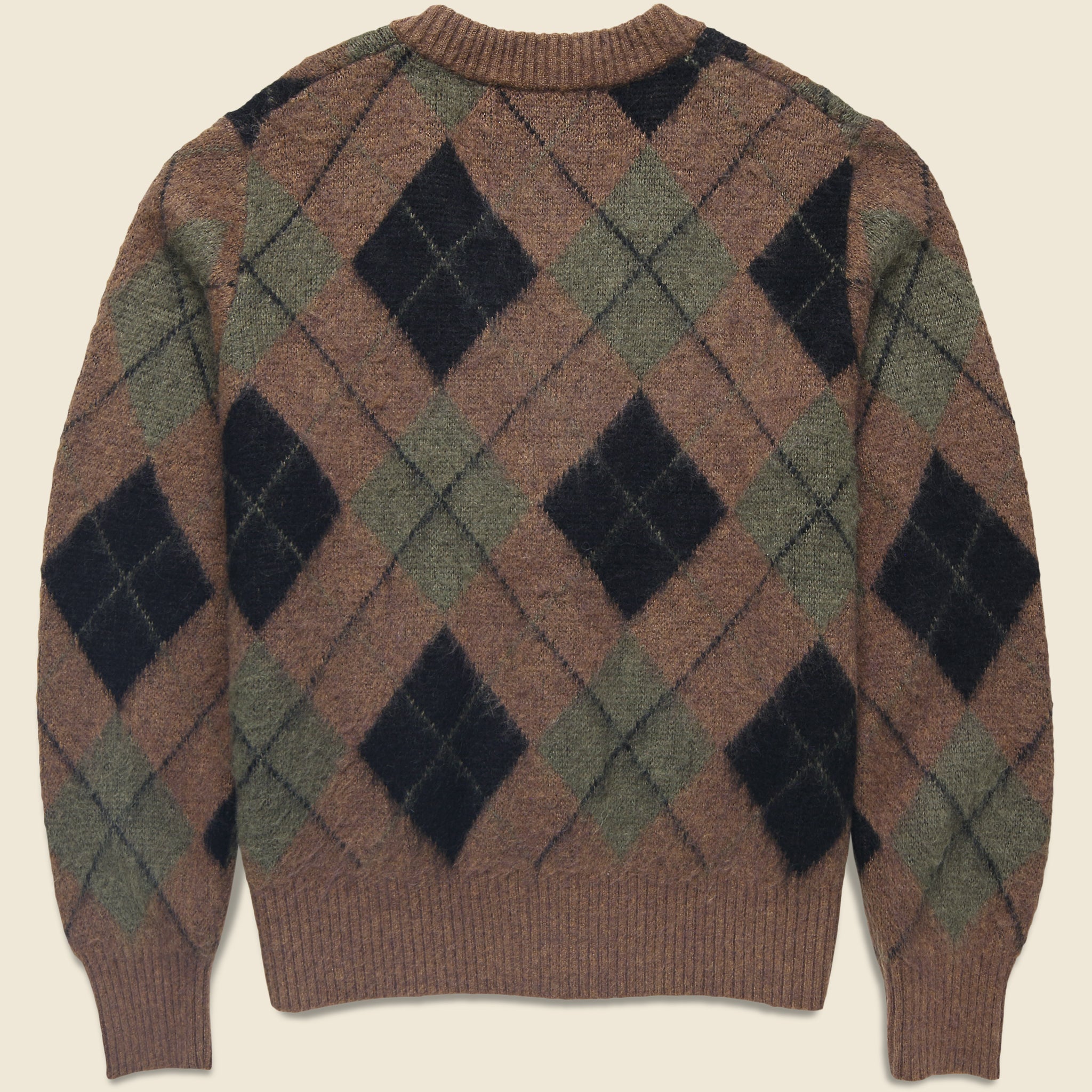 
                          Argyle Cardigan - Brown
                        