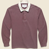 Rugby Shirt - Wine - Corridor - STAG Provisions - Tops - L/S Knit