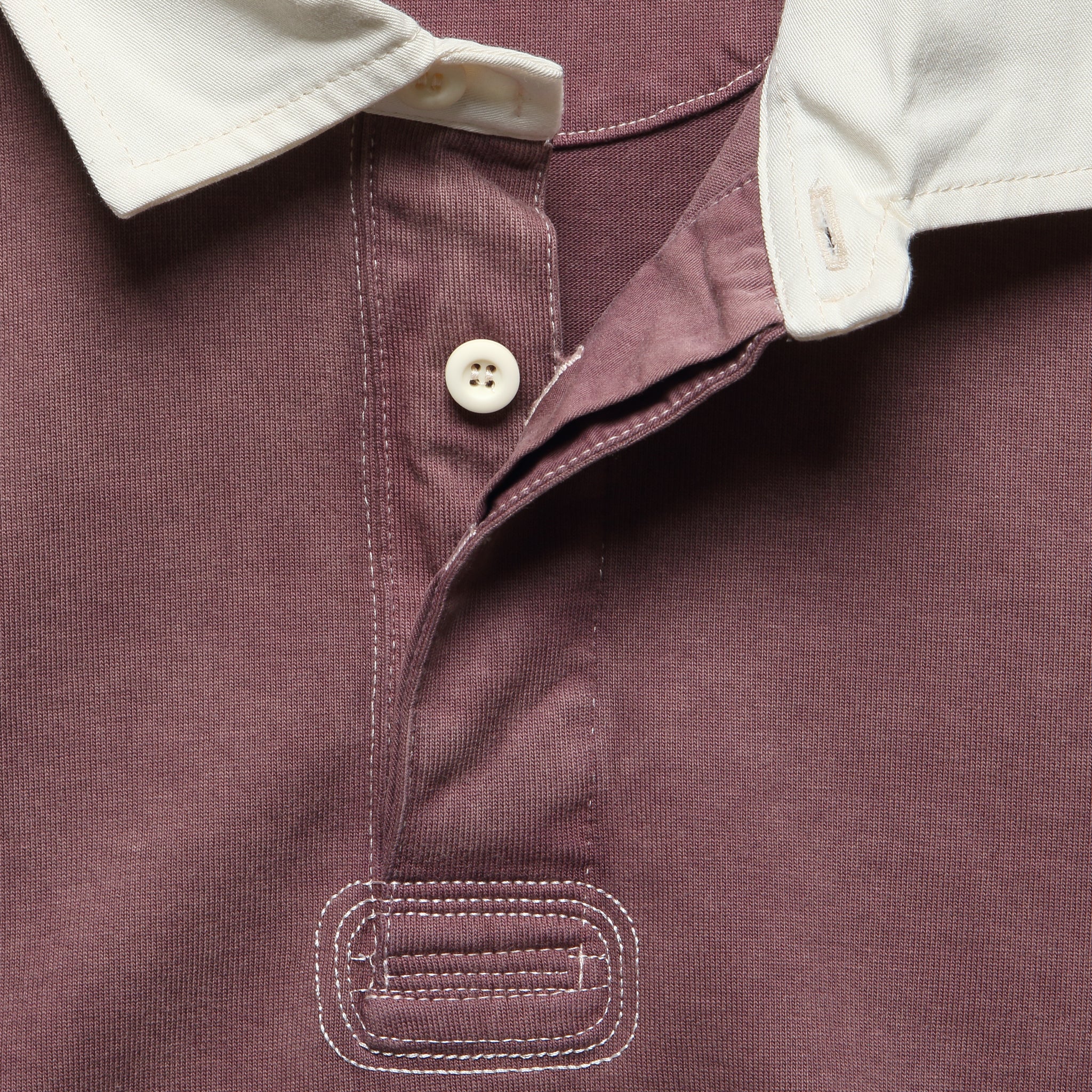 
                          Rugby Shirt - Wine - Corridor - STAG Provisions - Tops - L/S Knit
                        