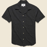 Striped Seersucker Shirt - Black - Corridor - STAG Provisions - Tops - S/S Woven - Seersucker
