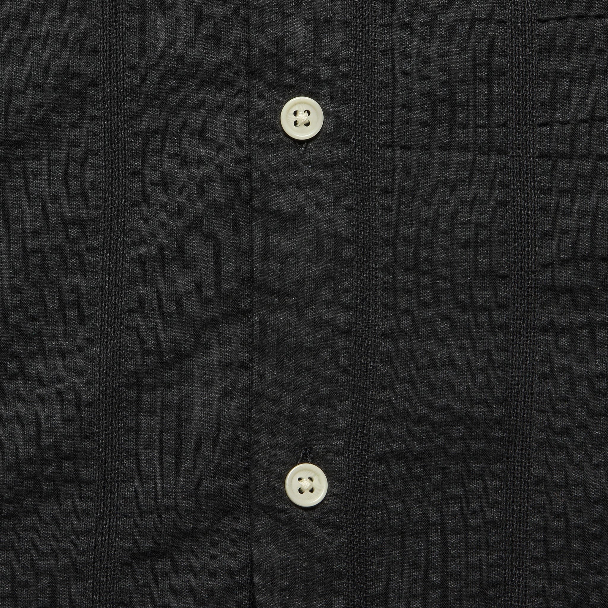 
                          Striped Seersucker Shirt - Black - Corridor - STAG Provisions - Tops - S/S Woven - Seersucker
                        