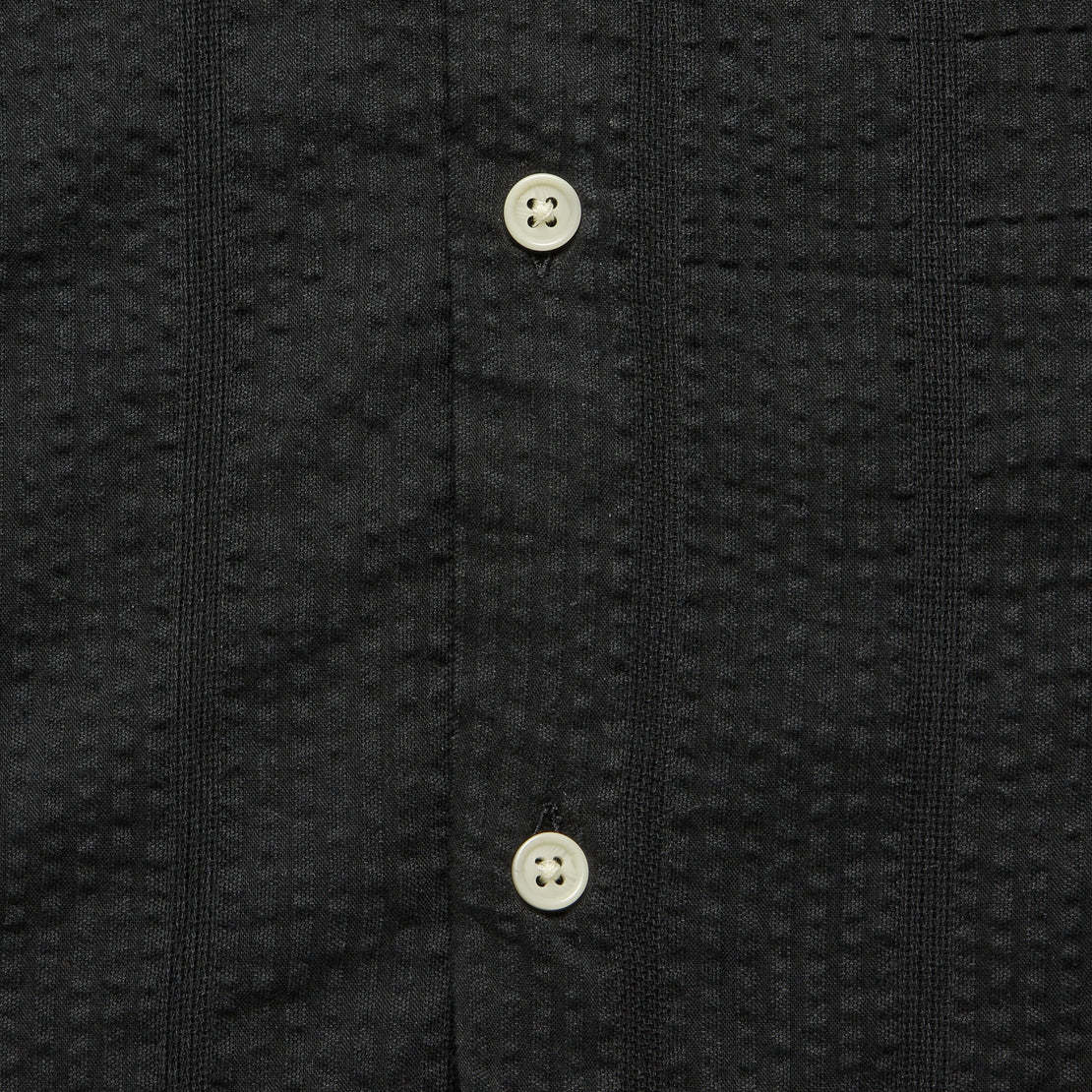 Striped Seersucker Shirt - Black - Corridor - STAG Provisions - Tops - S/S Woven - Seersucker
