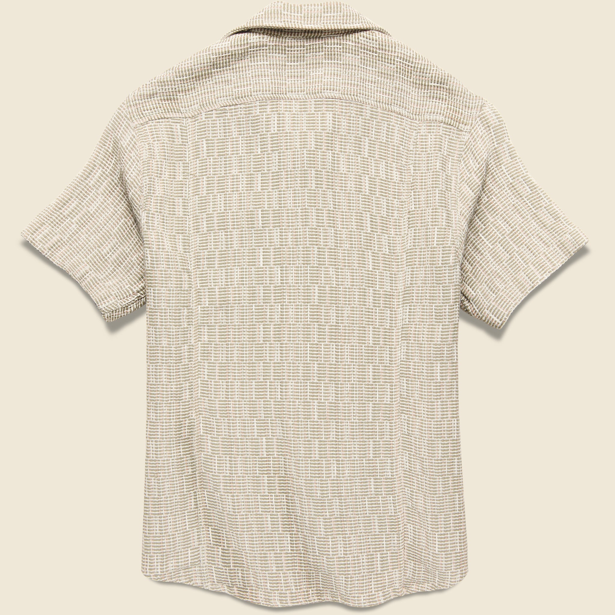 
                          Rainbow Weave Camp Shirt - Natural - Corridor - STAG Provisions - Tops - S/S Woven - Other Pattern
                        