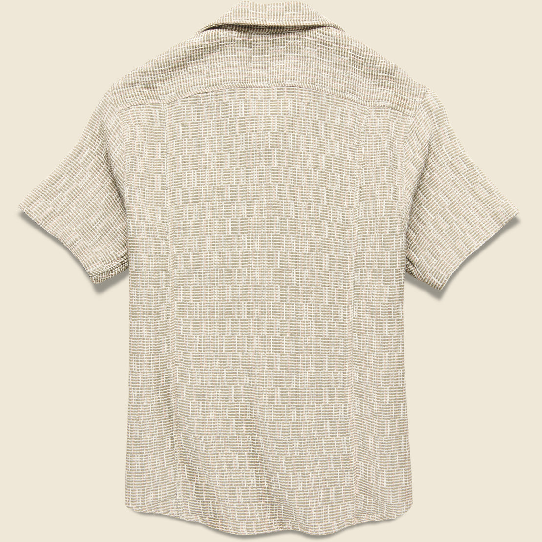 Rainbow Weave Camp Shirt - Natural - Corridor - STAG Provisions - Tops - S/S Woven - Other Pattern