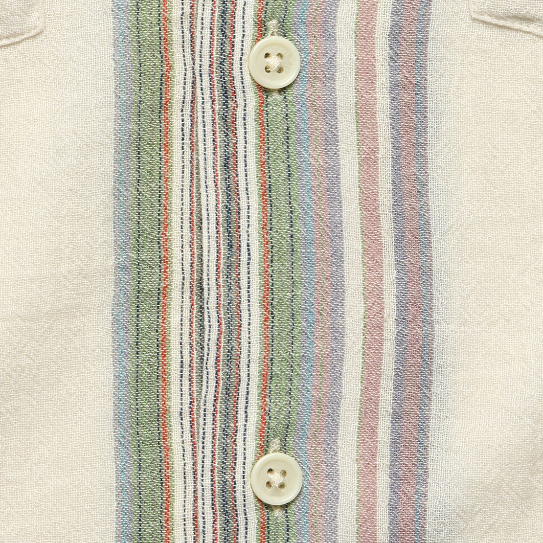 Riis Camp Shirt - Natural - Corridor - STAG Provisions - Tops - S/S Woven - Stripe