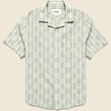 Check Jacquard Shirt - Blue - Corridor - STAG Provisions - Tops - S/S Woven - Other Pattern