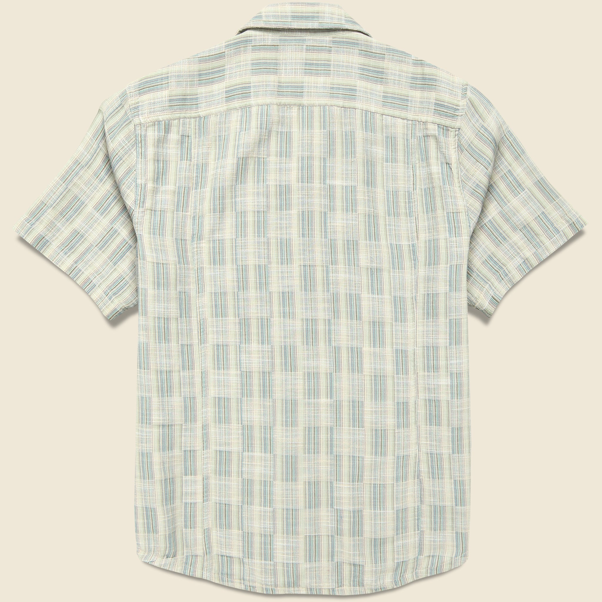 
                          Check Jacquard Shirt - Blue - Corridor - STAG Provisions - Tops - S/S Woven - Other Pattern
                        