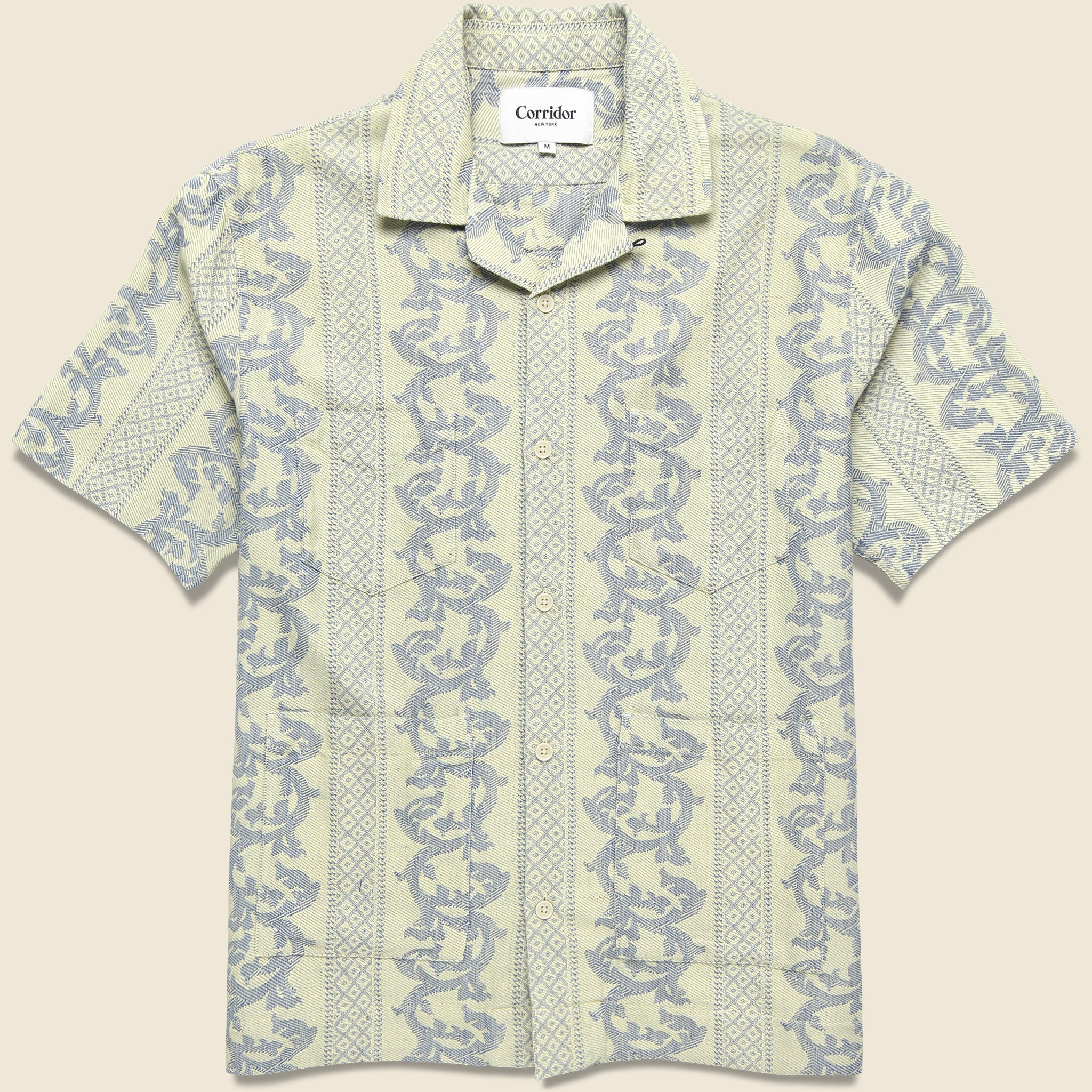 Jakarta Summer Shirt - Natural - Corridor - STAG Provisions - Tops - S/S Woven - Other Pattern