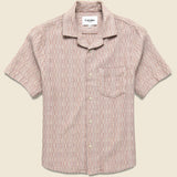Rainbow Weave Camp Shirt - Pink - Corridor - STAG Provisions - Tops - S/S Woven - Other Pattern