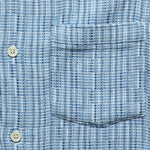 Rainbow Weave Camp Shirt - Indigo - Corridor - STAG Provisions - Tops - S/S Woven - Other Pattern