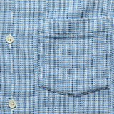 Rainbow Weave Camp Shirt - Indigo - Corridor - STAG Provisions - Tops - S/S Woven - Other Pattern