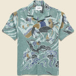 Kenji Camp Shirt - Green - Corridor - STAG Provisions - Tops - S/S Woven - Other Pattern
