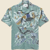 Kenji Camp Shirt - Green - Corridor - STAG Provisions - Tops - S/S Woven - Other Pattern