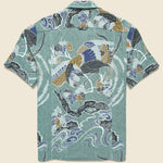 Kenji Camp Shirt - Green - Corridor - STAG Provisions - Tops - S/S Woven - Other Pattern