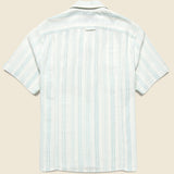 Skip Stripe Camp Shirt - Natural - Corridor - STAG Provisions - Tops - S/S Woven - Stripe