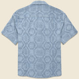 Diamond Jacquard Camp Shirt - Multi - Corridor - STAG Provisions - Tops - S/S Woven - Other Pattern