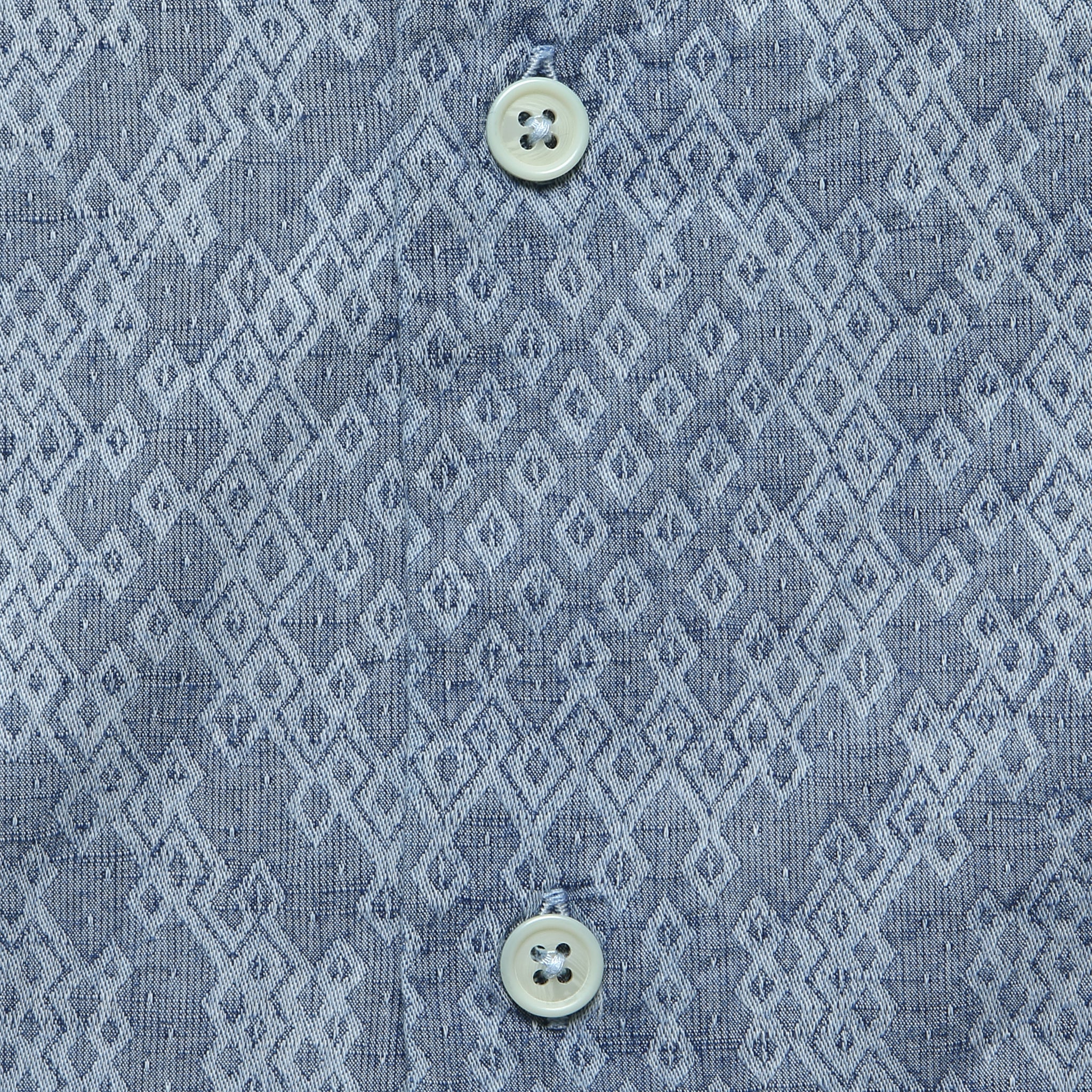 Diamond Jacquard Camp Shirt - Multi - Corridor - STAG Provisions - Tops - S/S Woven - Other Pattern