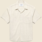 Floral Eyelet Shirt - Natural - Corridor - STAG Provisions - Tops - S/S Woven - Other Pattern
