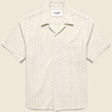 Floral Eyelet Shirt - Natural - Corridor - STAG Provisions - Tops - S/S Woven - Other Pattern