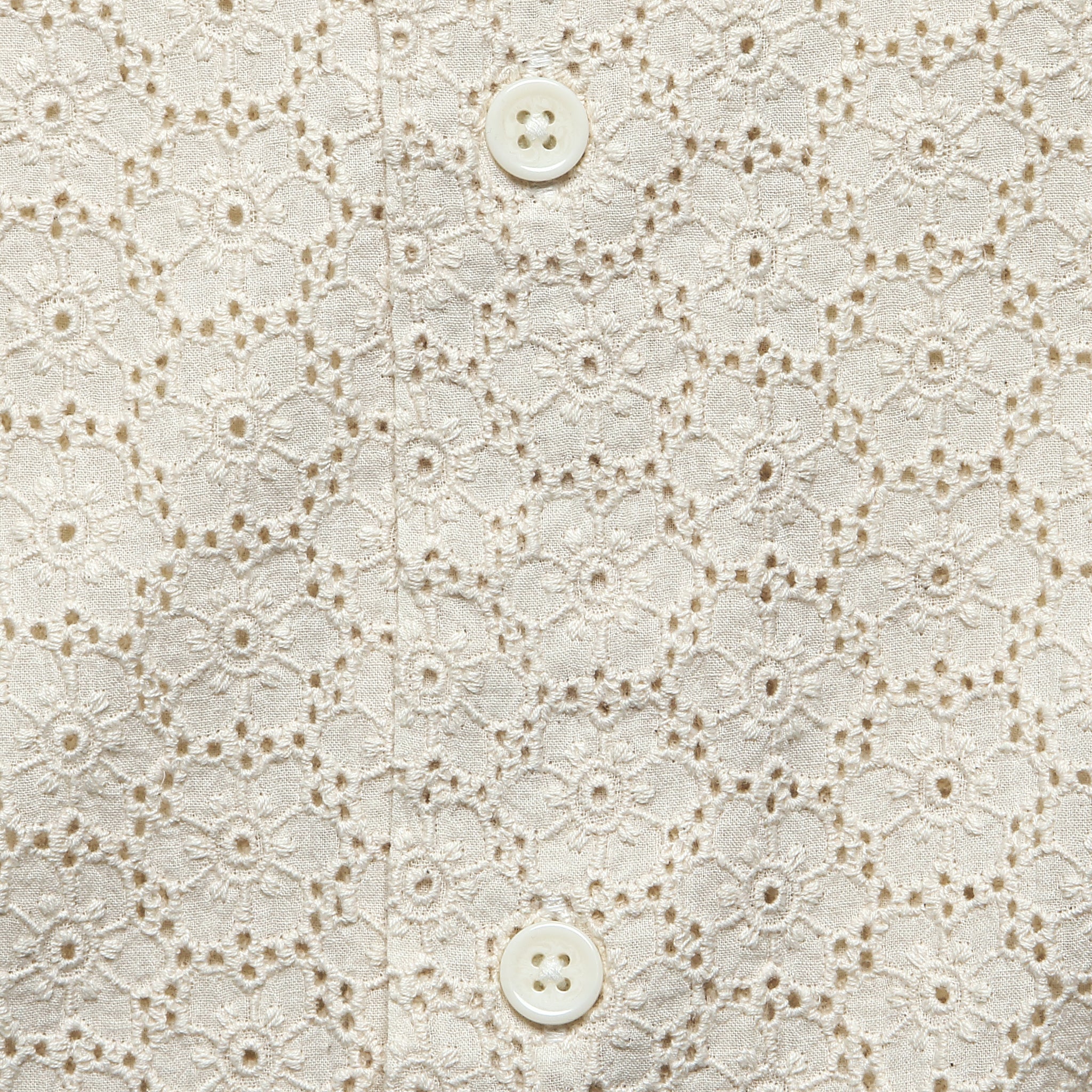 Floral Eyelet Shirt - Natural - Corridor - STAG Provisions - Tops - S/S Woven - Other Pattern