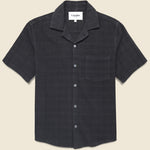 Washed Dobby Shirt - Black - Corridor - STAG Provisions - Tops - S/S Woven - Solid