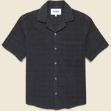 Washed Dobby Shirt - Black - Corridor - STAG Provisions - Tops - S/S Woven - Solid
