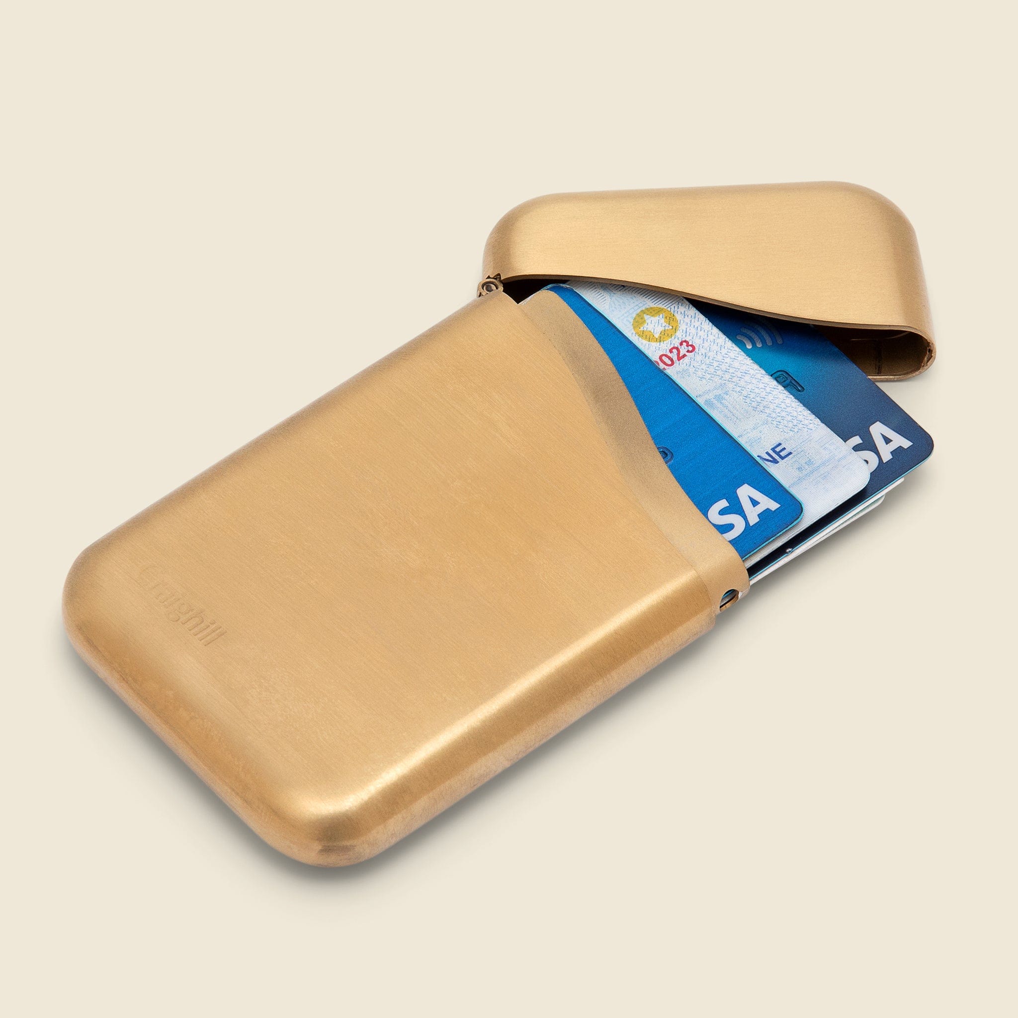 
                          Summit Card Case - Brass - Craighill - STAG Provisions - Accessories - Wallets
                        