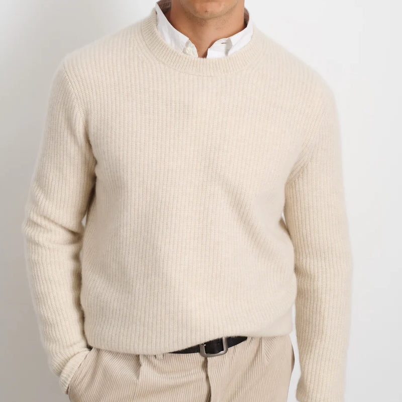 
                          Cashmere Jordan Sweater - Ecru
                        