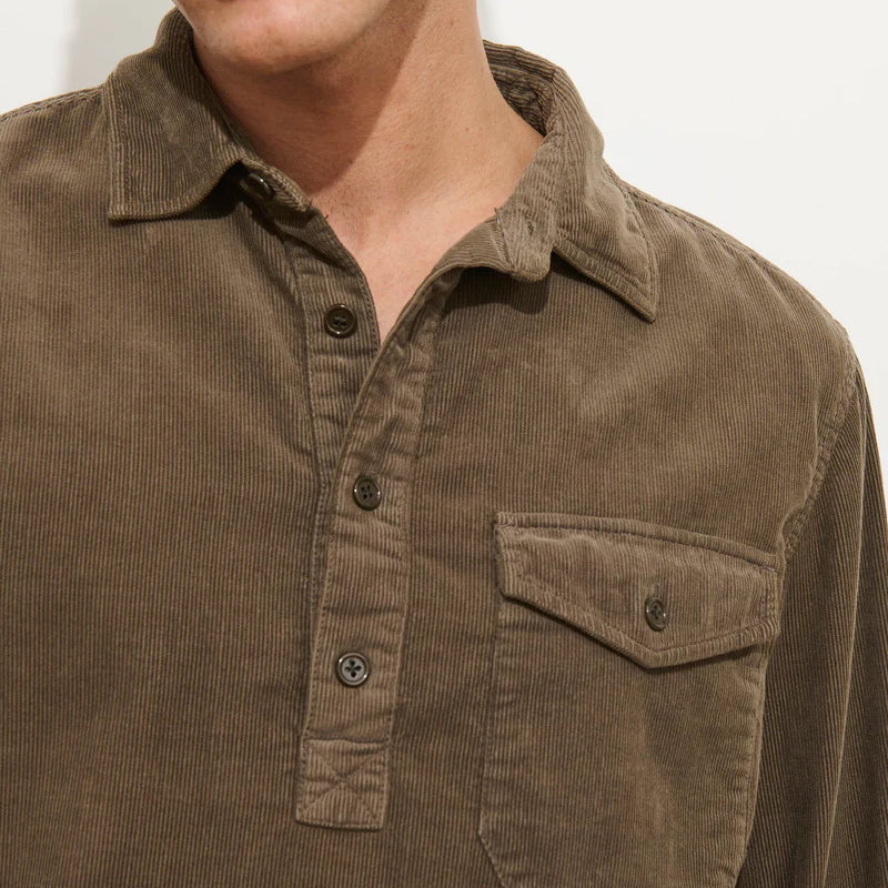 
                          Popover Cord Shirt - Umber
                        
