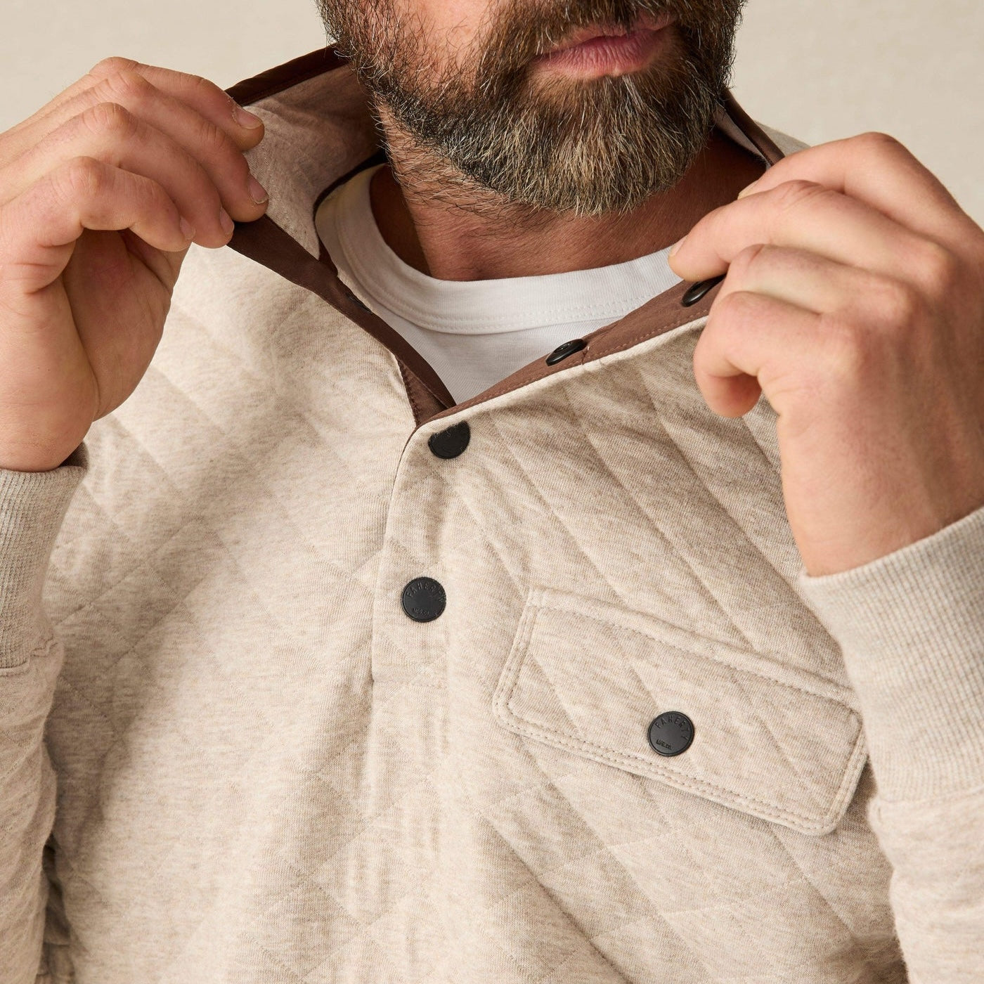 
                          Epic Quilted Fleece Pullover - Oatmeal Melange
                        