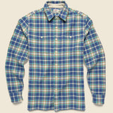 Surf Flannel - Landing Point Plaid - Faherty - STAG Provisions - Tops - L/S Woven - Plaid