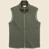 Epic Quilted Fleece Vest - Olive Melange - Faherty - STAG Provisions - Outerwear - Vest